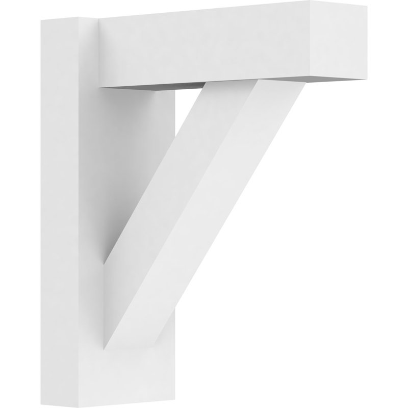 L 5 po x l 12 po x P 14 po H de style architectural traditionnel en PVC avec embouts, L 5 po, H 14 po x P 12 po