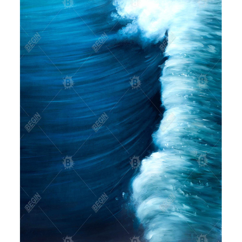 Wave - Toile encadrée bord de mer pour décoration intérieure | Reproduction d'art