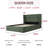 Gaillarde Hydraulic Lift Up Storage Upholstered Platform Bed-1203350117-1203350122