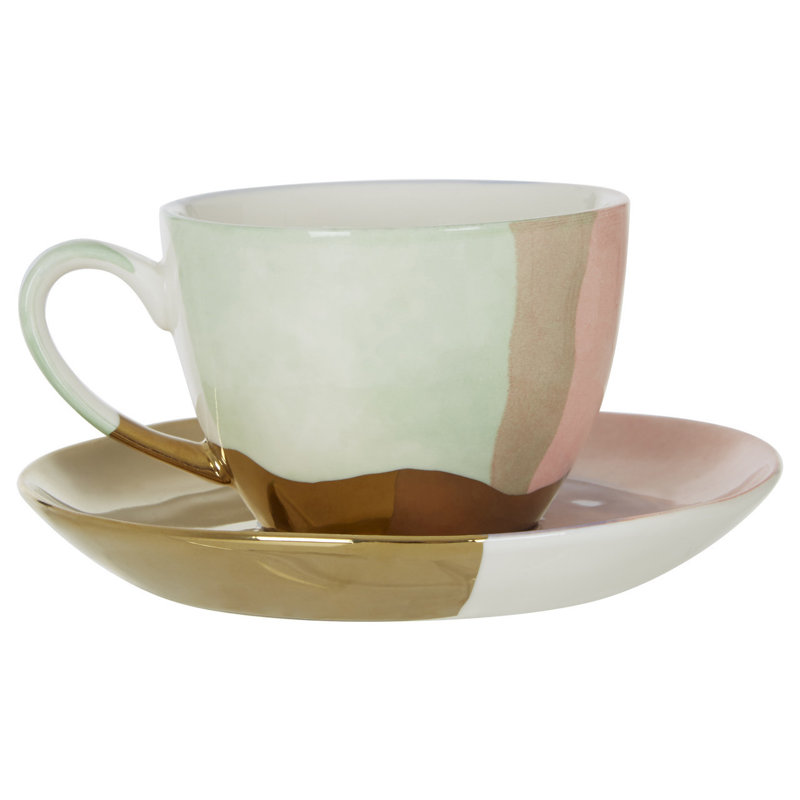 Polk Porcelain Teacup and Saucer