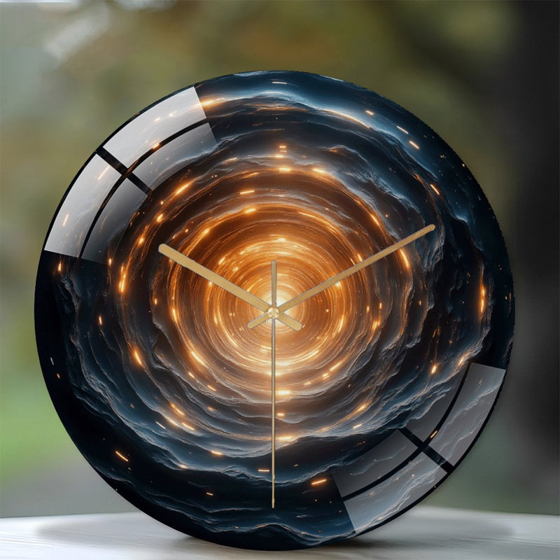 Horloge murale en verre 12 po