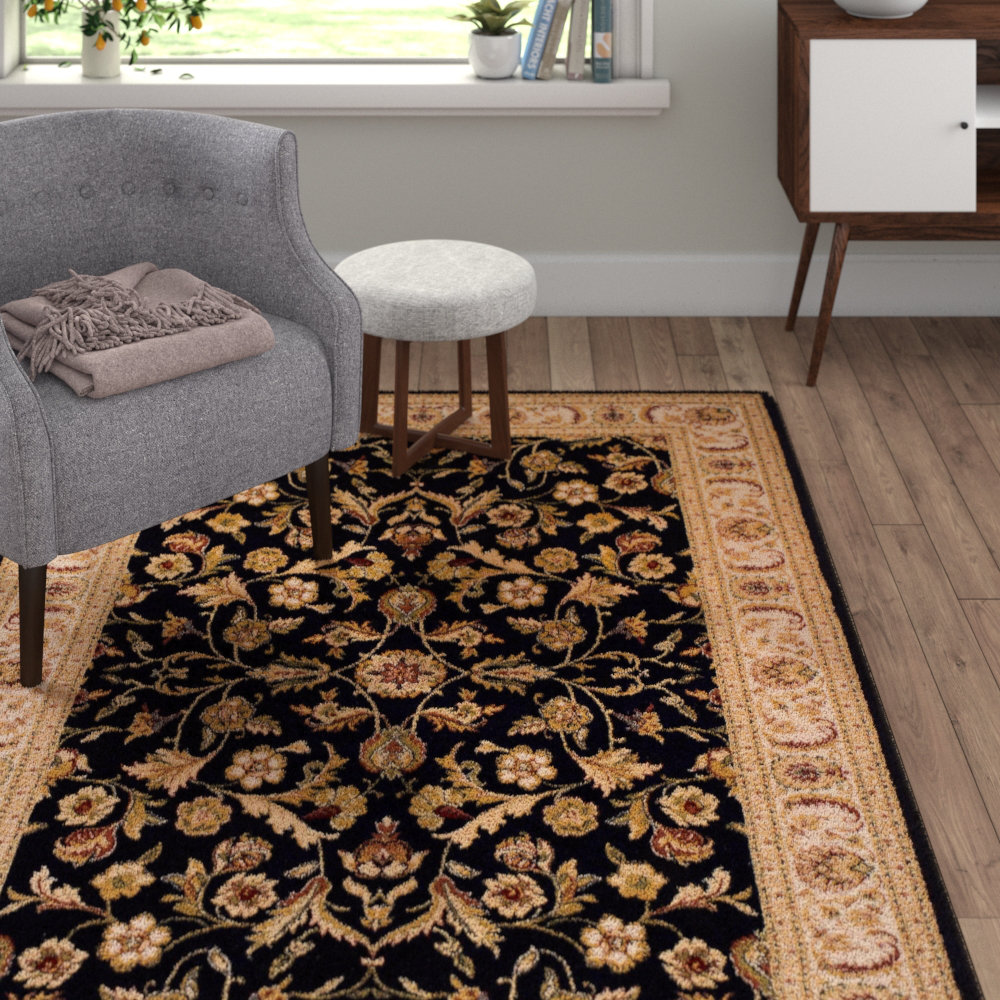 Chiedu Wool Black/Beige Rug