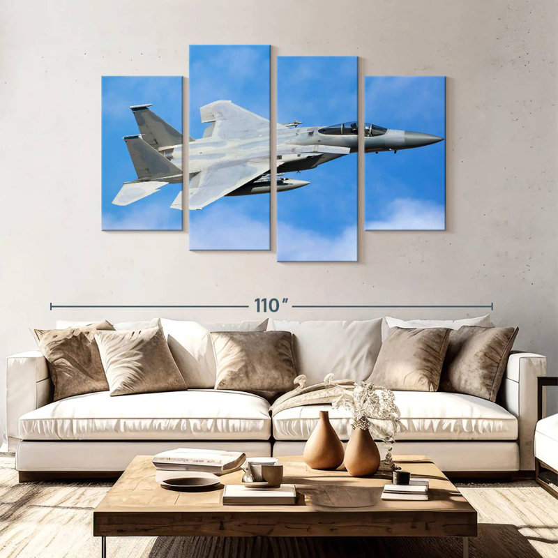 Avion militaire Mait F-15, H 54 po x l 84 po