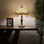 Lampe de table Bloomsbury Tiffany en verre coloré de couleur haricot avec ampoules DEL l 12 po x P 12 po x H 21 po