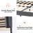 Bed Frame with Upholstered Headboard-118619324