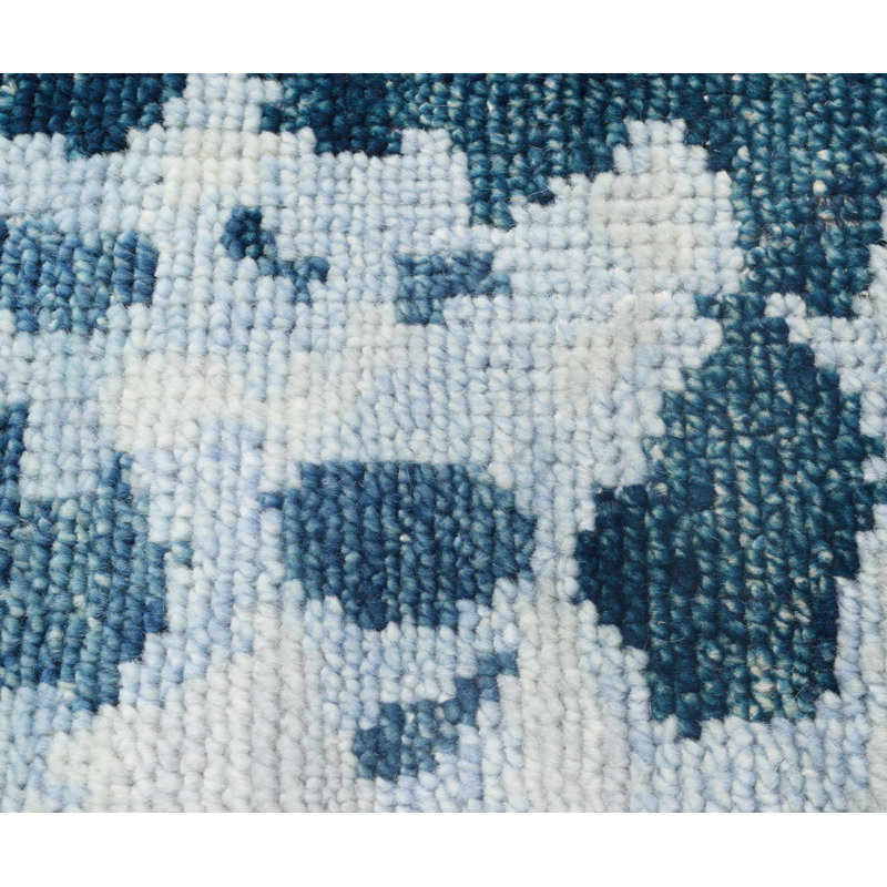 Wool Abstract Area Rug, Rectangle 8' x 10'