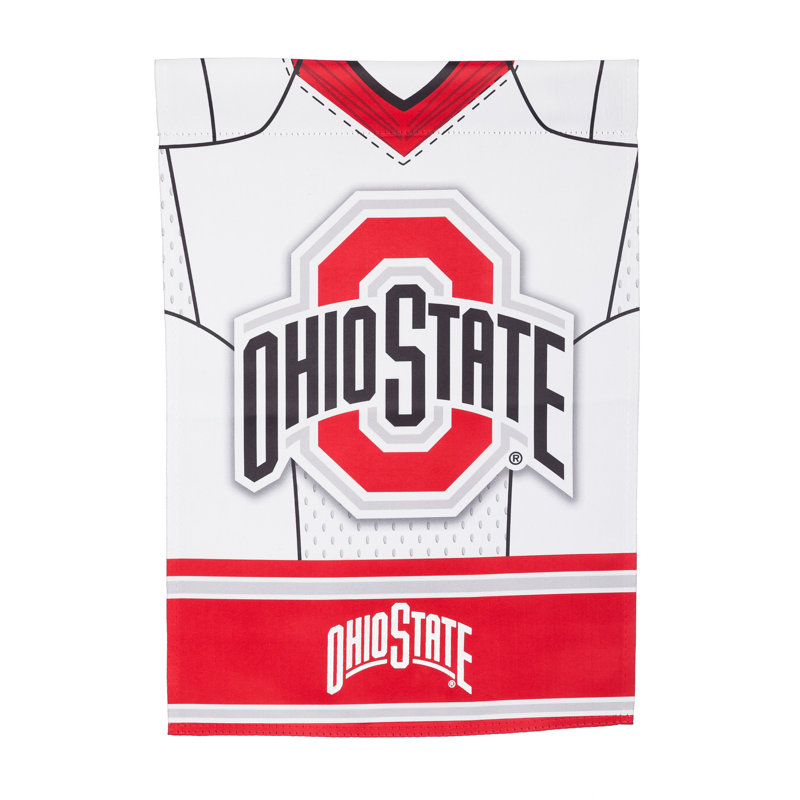 Ncaa 2 côtés, 18 x 13 po drapeau de jardin, Université Ohio State