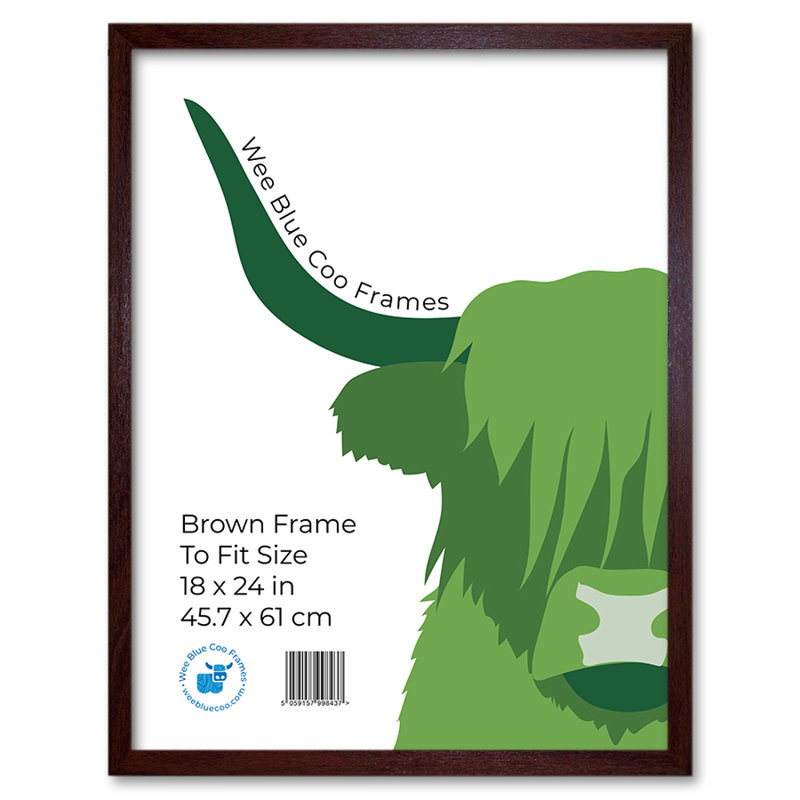 Picture Frame, 65.5cm H x 50.5cm W, Brown
