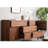 Black Walnut Large Capacity Storage and Sideboard 62.99 " W Solid Wood Sideboard
