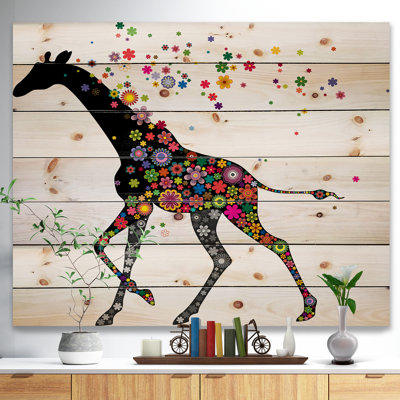 «Cheerful Giraffe Running», impression