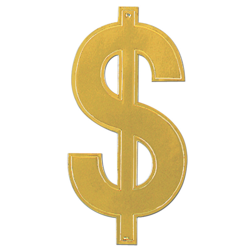 Silhouette "$" de feuille