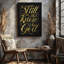 La toile crée un design visuellement saisissant avec une typographie fluide qui affiche l'art mural sur toile-1788423826