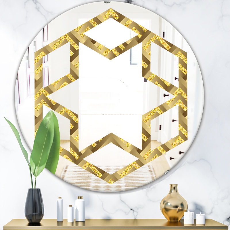 Miroir mural Hexagon Star, H 23,6 po x l 23,6 po