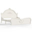 Lit plateforme en bois massif avec tête de lit sculptée, cadre de lit bas à lattes, sans sommier, beige-133688165-133688162