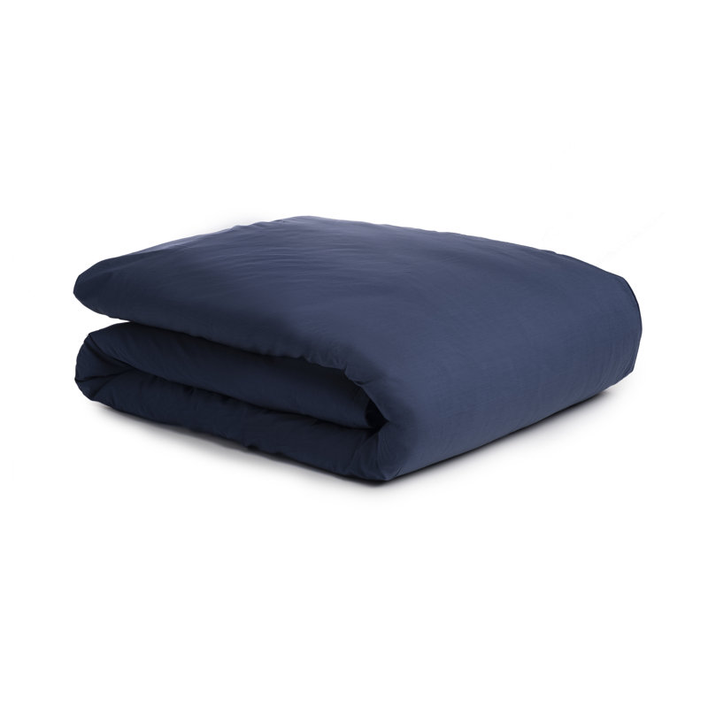 Zayan Modern & Contemporary Cotton Duvet Cover, Dolphin Gray, King