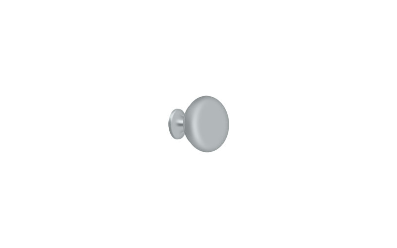 Mushroom Knob, Brushed Chrome