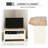 White Tv Stand For Corner Area, With Drawers And Open Storage Space, Fits Up To 50" Television Entertainment Living Room Corner, Compartment,