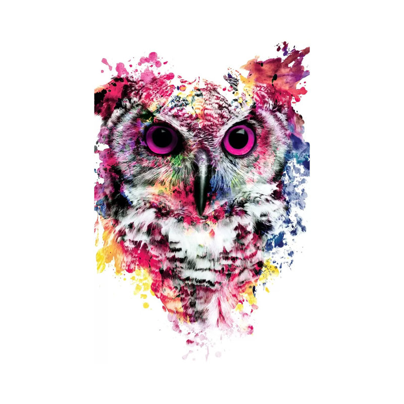 Owl I by Riza Peker - Wrapped Canvas Print, 66.04 cm H x 45.72 cm W x 3.175 cm D