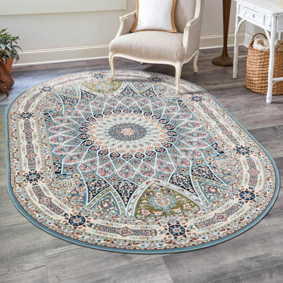 Tapis bleu Jackson Jackson