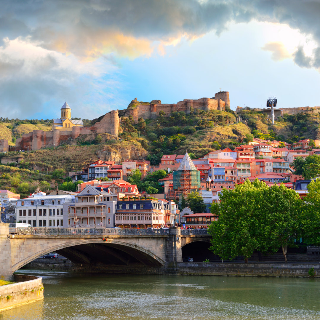 Altstadt in Tiflis von Connect - Leinwandbild