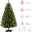 Arbre de 6 pi de hauteur avec 584 branches, 212 lumières DEL, ouverture automatique, antidéflagrant, arbre de Noël festif, délicieuse veille