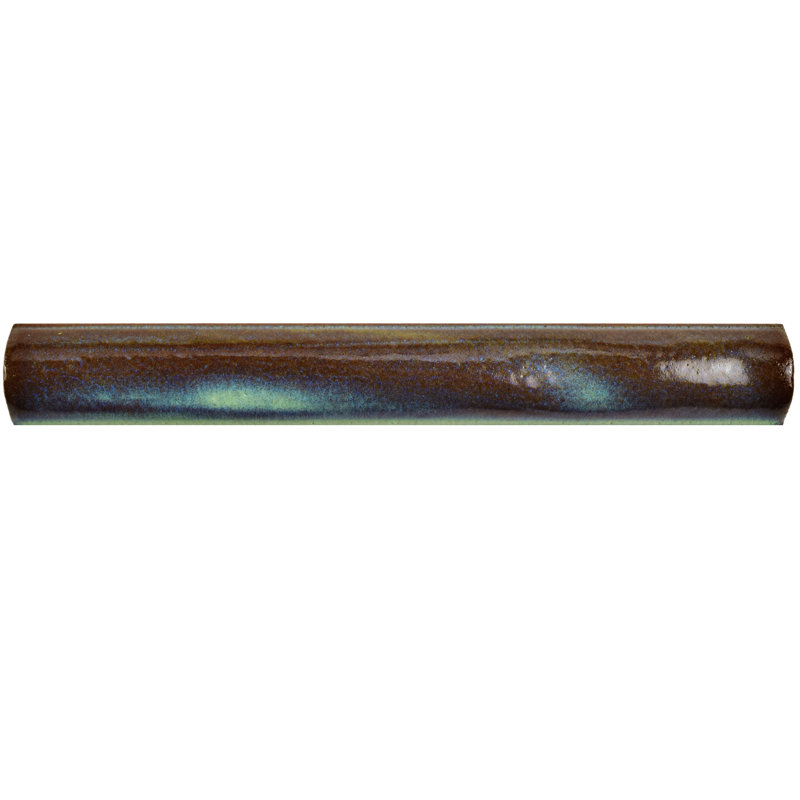 Antic Special 6" x 0.75" Glossy Ceramic Pencil Liner Tile Trim in Agua Marina