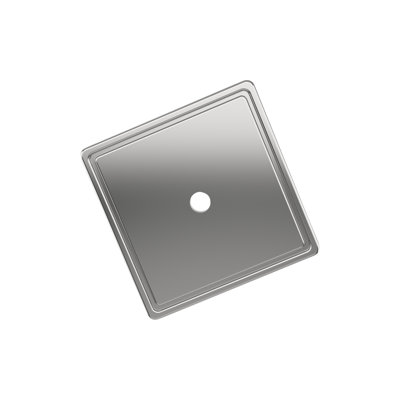 Thoreau 1-9/16 inch (40mm) Length Square Cabinet Knob Backplate