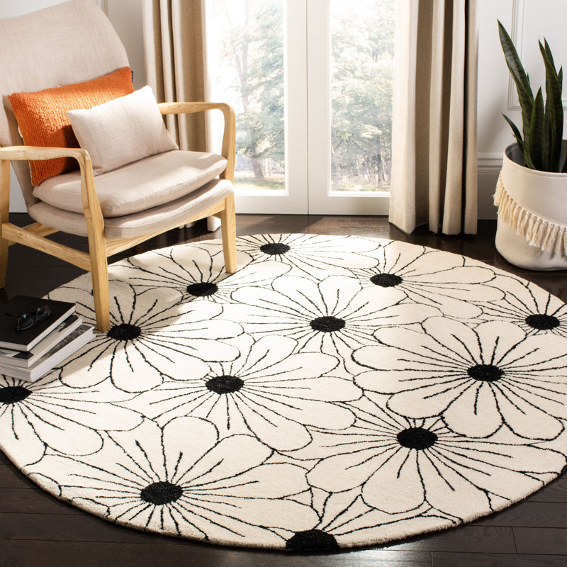 Avayah Soho Hand Tufted Wool And Viscose Floral Rug