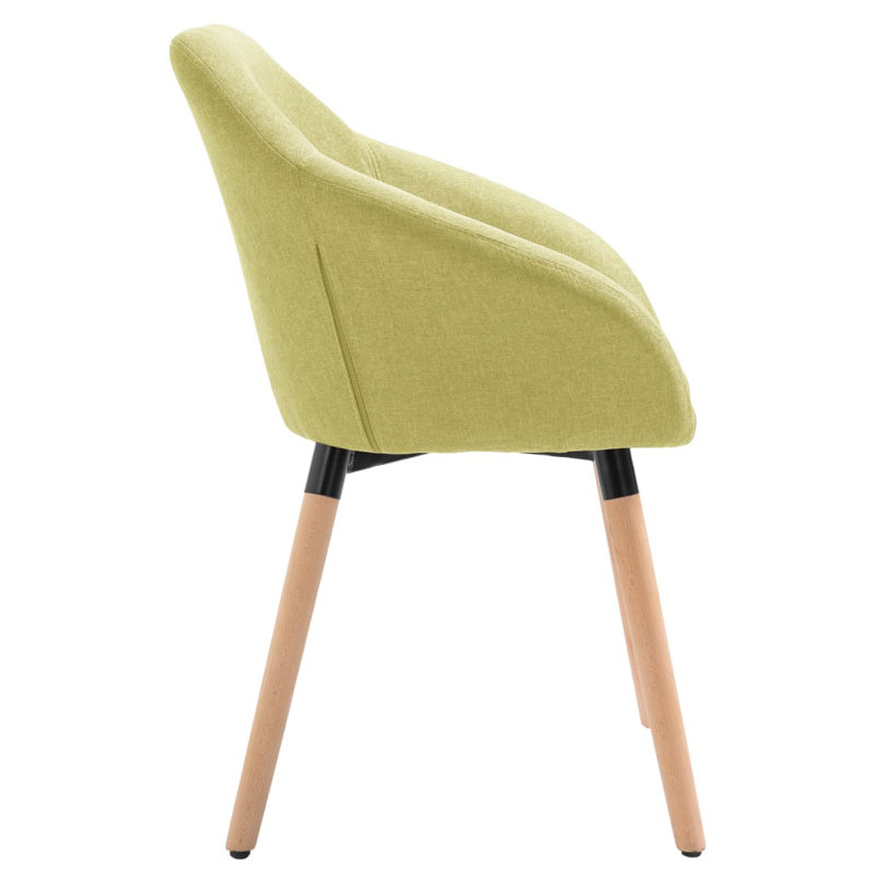 19.7'' H Fabric Upholstered Armchair, Green