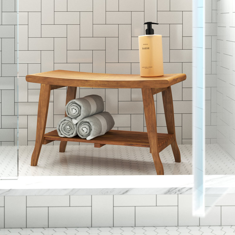 Banc de douche en teck Windcrest