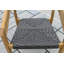 Estate 7 pièces Ensemble de salle à manger rond en teck et pierre avec chaises empilables en osier-1959656690-1959656693