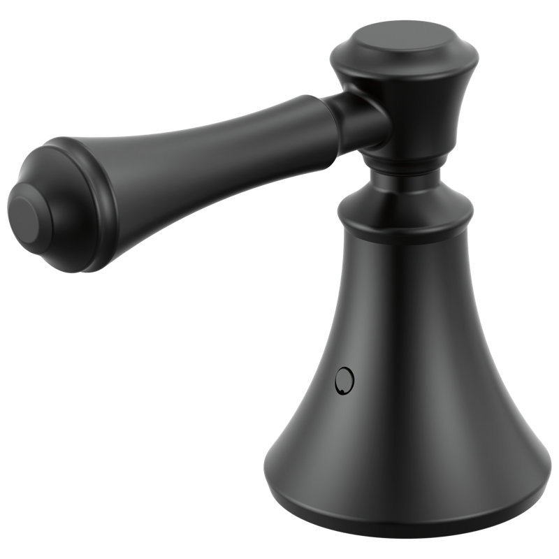 Cassidy Double Handle Deck Mount Roman Tub Faucet Kit, Matte Black