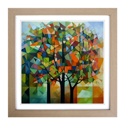 Tree Cubism - Framed Print