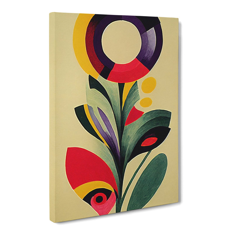 Drumboe Iris Flower Abstract - Wrapped Canvas, 60cm H x 40cm W x 3cm D