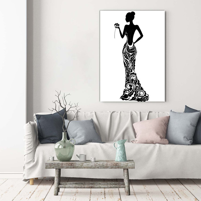 Fashion Illustration - Wrapped Canvas Print