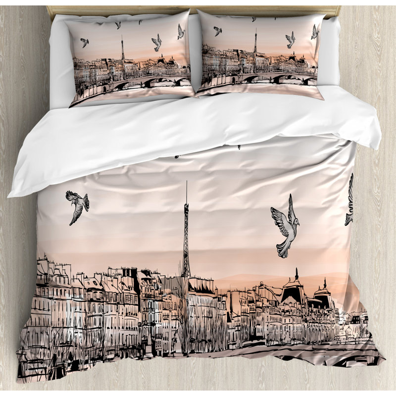 Eclectic Polyester Duvet Cover, Queen Duvet Cover + 2 Pillow Sham