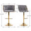 Tabouret de bar pivotant à hauteur réglable avec repose-pieds-174205728-174205733