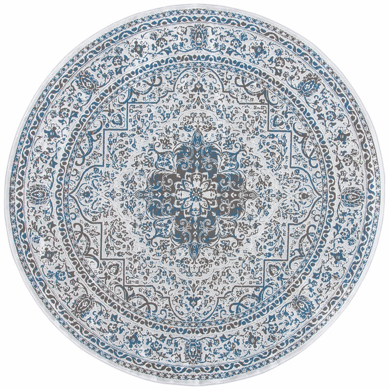Wynnfield Performance Oriental Rug, Round 6'7"