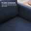 Causeuse rembourrée 60 po Mid Century-367122864