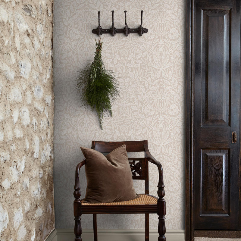 10m x 0.52cm Matte Non-Pasted Wallpaper Roll, Cream
