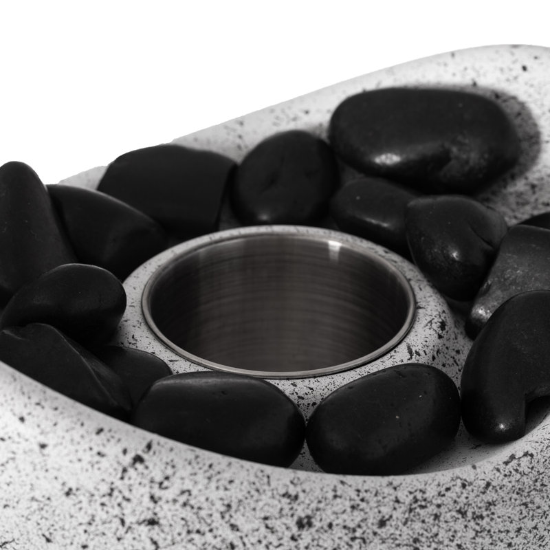 Alamin Oval Concrete Alcohol Smokeless Fire Pit