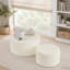 Ensemble de 2 poufs cylindriques rembourrés-1815984020-1815984025