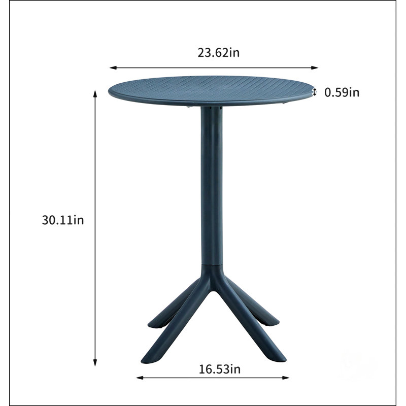 Chaise avec accoudoirs 3 pièces Bistro, Gris anthracite