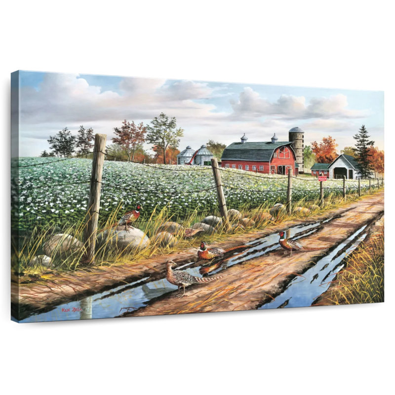 Alvord Pheasants And Buckwheat, 16" H x 24" W