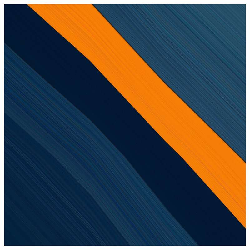 Orange Diagonal Stripe Duvet Covers, Twin