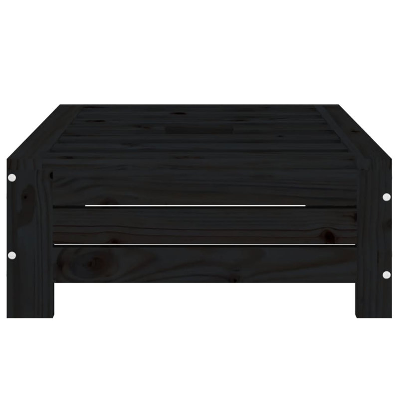 Parasol Base Cover Solid Wood Pine, Black