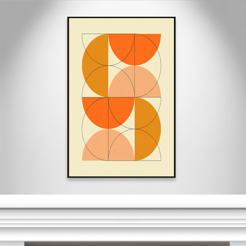 «Imaginaire 2» par Blue, Framed Canvas, 41.5'' W x 61.5'' H, Flottant espresso