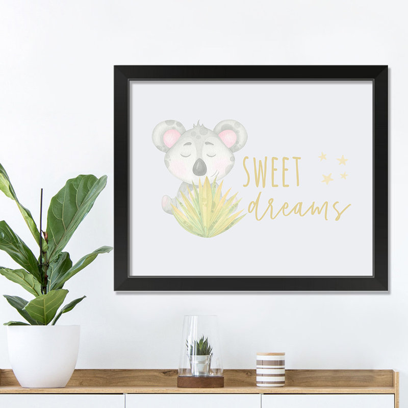 «Sweet Dreams», art encadré, H 20 po x l 16 po x P 1 po