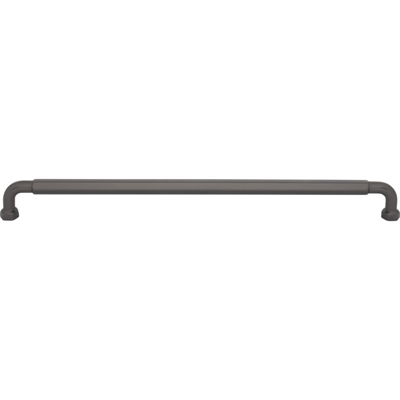 Dustin Bar Pull, Ash Gray, 12" Center To Center