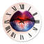«Women Lips With Bright Multicolored Rouge à lèvres» - horloge murale moderne-60280096